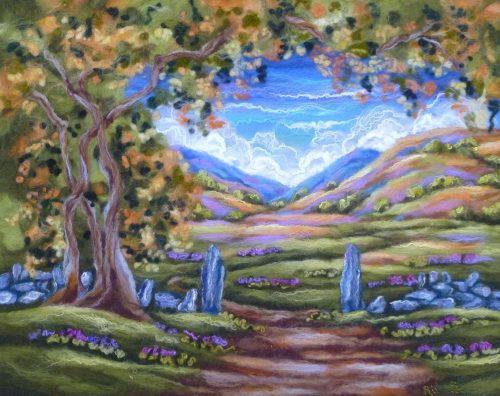 This is my Country / Mae’n Wlad i Mi Ali Scott felt art titled This is my Country / Mae’n Wlad i Mi