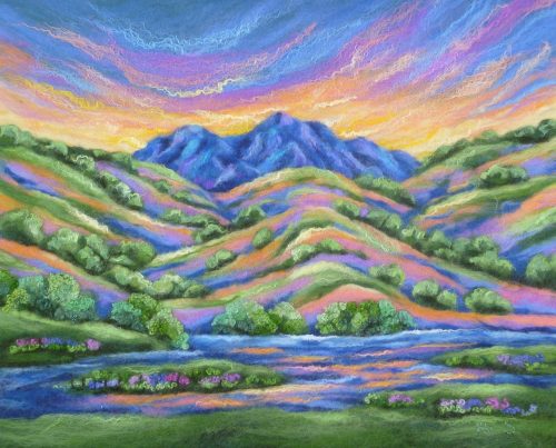 Peace and Quiet / Gwynfyd a Hedd Ali Scott felt art titled Peace and Quiet / Gwynfyd a Hedd